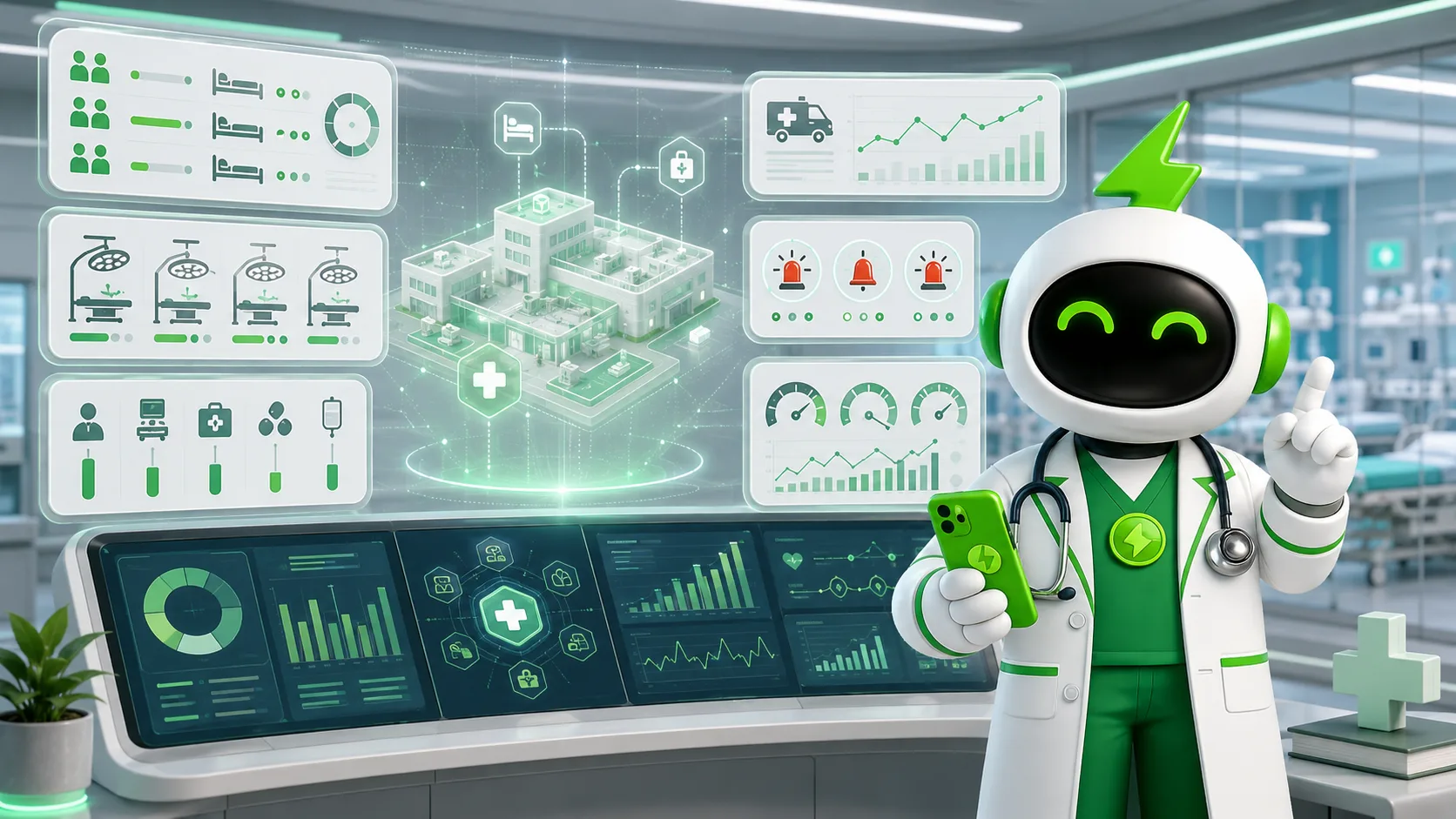 Modern hospital management: how to steer installed capacity with real-time data