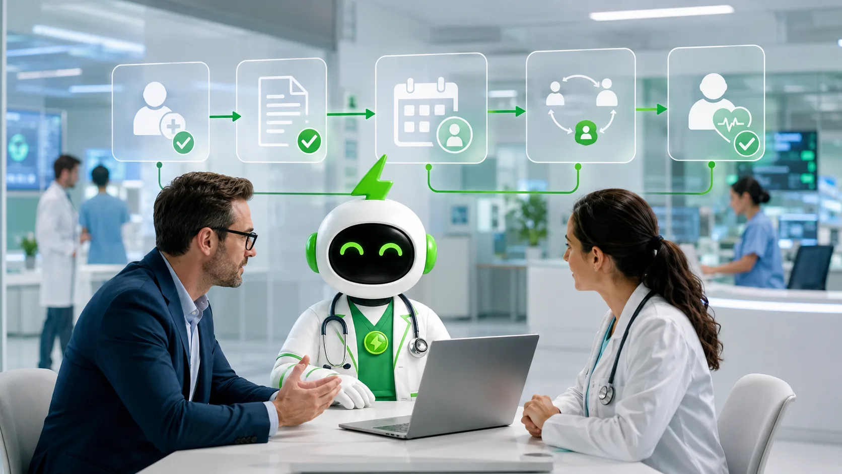 AI Hospital Process Automation: From Authorization to Patient Follow-Up